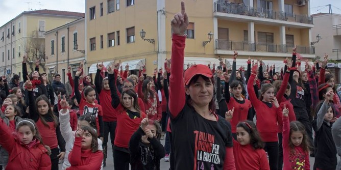 One Billion Rising, Alghero in piazza