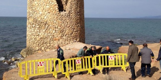 Torre di Abbacurrente perde pezzi: Ordinanza di Deligia