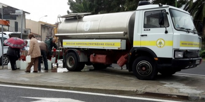 Servizio autobotte anche a Maristella