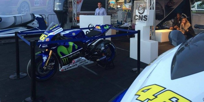 Ad Alghero, la moto ufficiale di Valentino Rossi