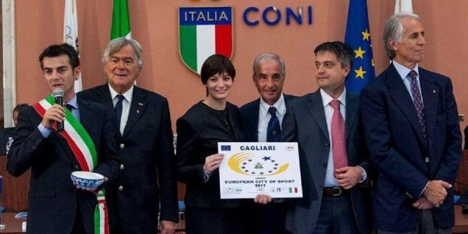 Cagliari riceve la Benemerenza dello Sport europeo 