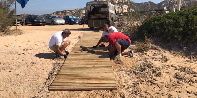 La Maddalena accessibile: passerelle disabili