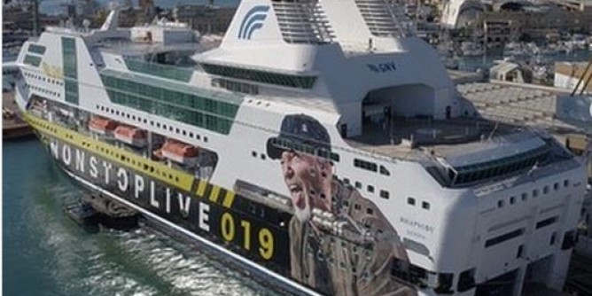 La nave di Vasco a Porto Torres il 19 maggio