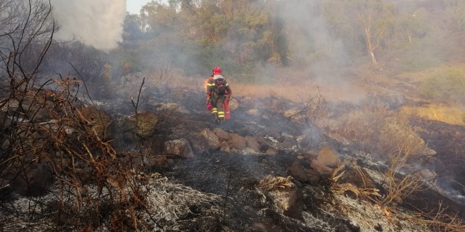 Fiamme a Tertenia