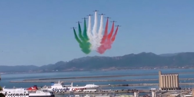 Indipendentisti contro le Frecce Tricolori ad Alghero