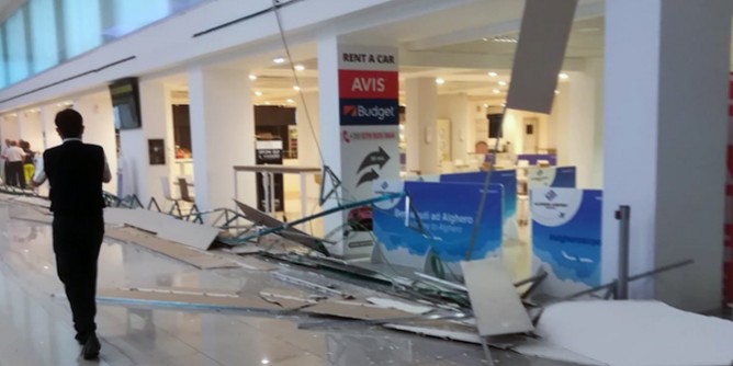 Crollo soffitto aeroporto di Alghero, imputati assolti