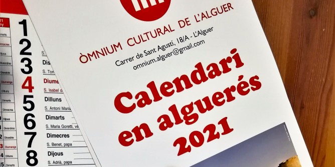 Arriva il Calendari en alguers 2021