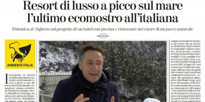 Il caso: <i>Ribalta</i> nazionale per Punta Giglio