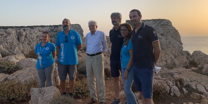 Passeggiata al parco per il Presidente Mattarella 