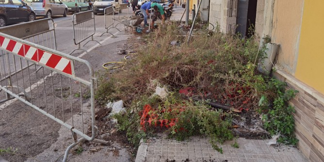 Via Macciotta <i>liberata</i> dal cantiere