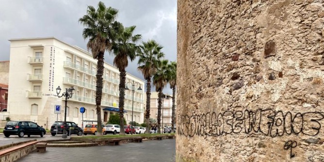 Alghero: <i>Sfregiata</i> la Torre di Sulis