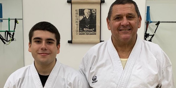 Karate, Cristian Cossu nuova cintura nera