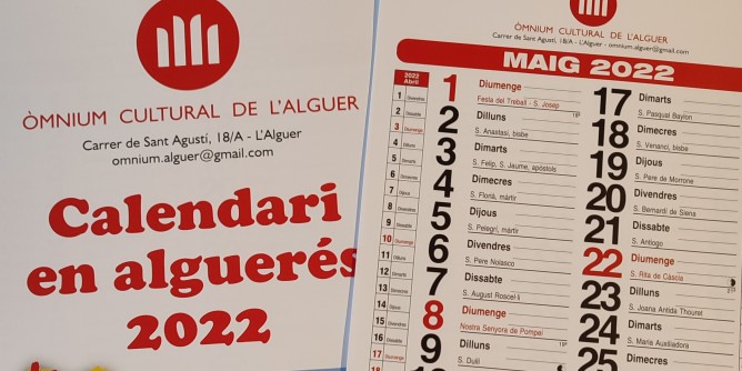 <i>mnium</i> firma il calendario algherese 2022