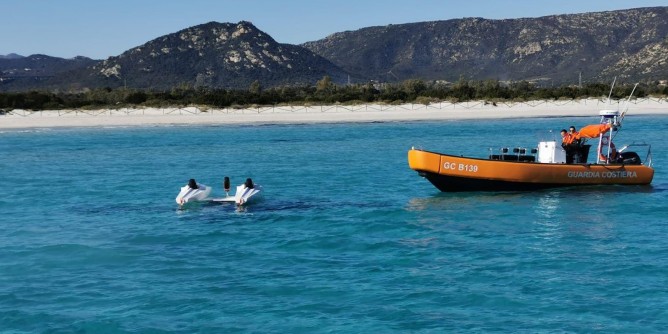 Ultraleggero precipita in mare a San Teodoro