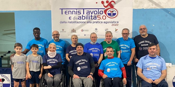 Tennistavolo Sassari: 5 anno col progetto disAbilit