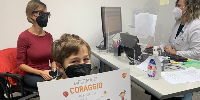 <i>Asl</i> Sassari: a Lucio, 6 anni, il diploma di coraggio