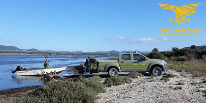 Stagni di Porto Pino: contrasto pesca illegale