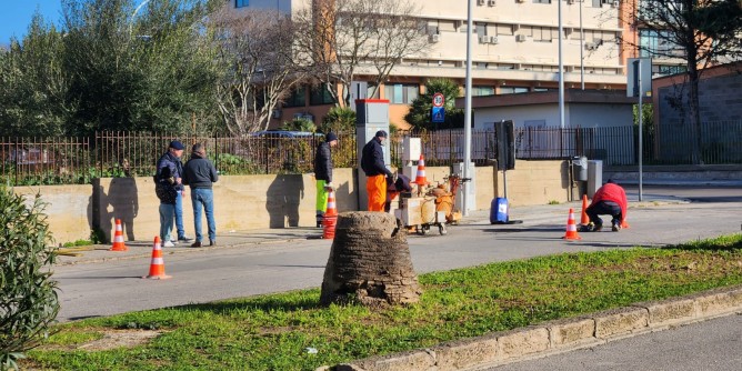 Mercatino Alghero, lavori in corso