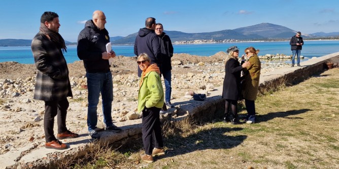 Litorale danneggiato, sopralluogo con Montis