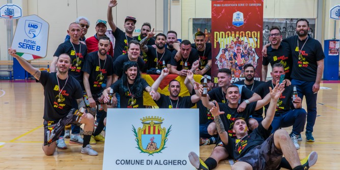 Futsal Alghero promossa in serie B. Storica promozione per il calcio a 5