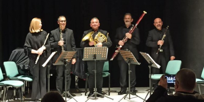 Concerto del quintetto s´Alenu a Porto Torres