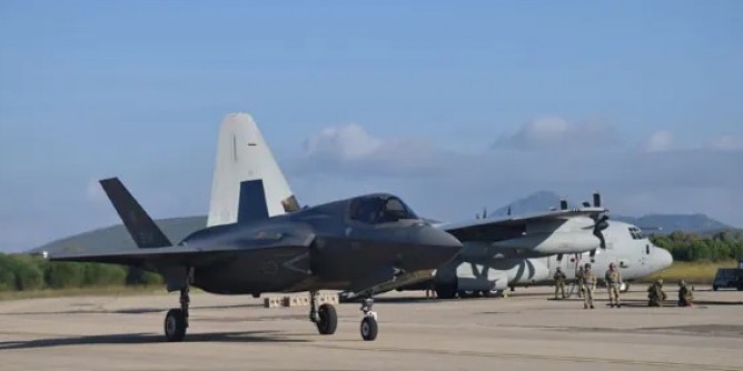 <i>F-35</i> sul cielo di Alghero: esercitazione