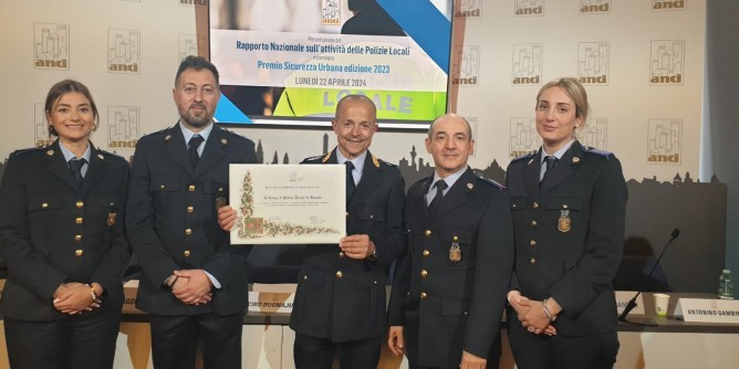 Alla Polizia locale di Sassari premio Anci