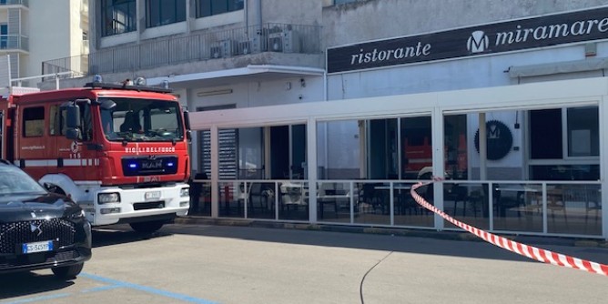 Incendio al ristorante Miramare