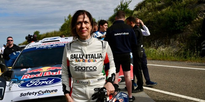 Rally: Alessandra Todde co-pilota per un giorno