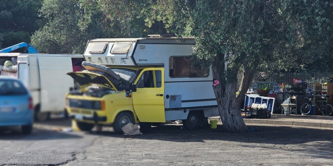 Accampamento in citt, sgombero