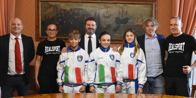 Nazionale Kickboxing atleti a Palazzo Ducale