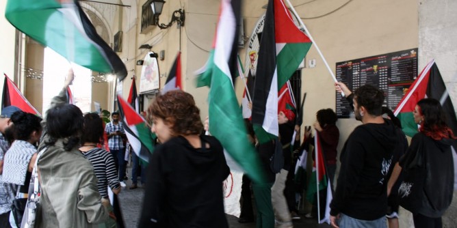 Corteo per la Palestina a Sassari