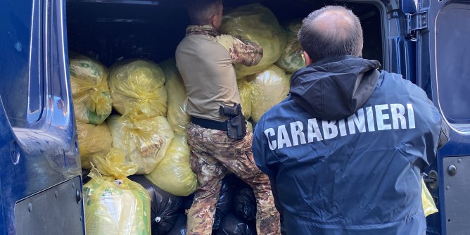 Maxi sequestro a Sarule: 4 tonnellate di marijuana