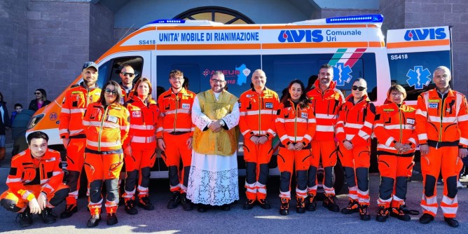 Uri, inaugurata nuova ambulanza Avis