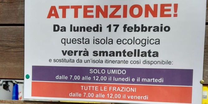 Guardia Grande, smantellata l´isola ecologica