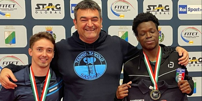 Tennistavolo Sassari: Oyebode campione italiano 