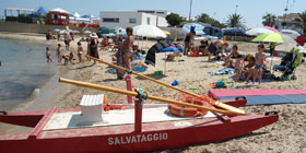 Salvamento a mare: servizi a Balai, Acque Dolci e Scogliolungo